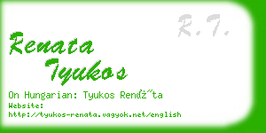 renata tyukos business card